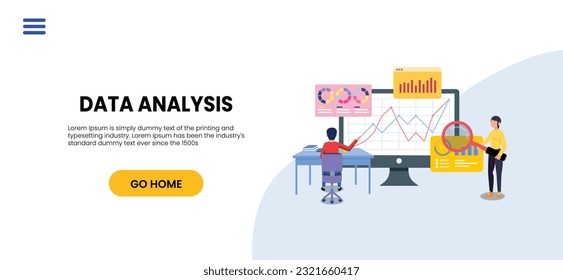 Statistical and Data analysis for business finance investment concept with business people team working on monitor graph dashboard, smart business analysis, financial data report