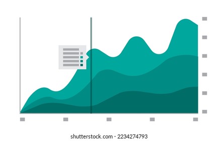 Statistical and Data analysis for business infographic template diagram statistics bars, line graphs and charts finance report. chart graph data, Information concept Vector illustration