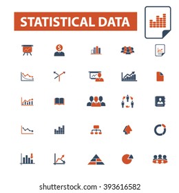 statistical data icons
