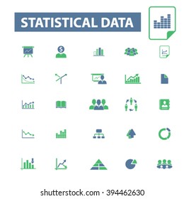 statistical data icons
