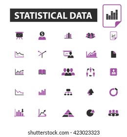 statistical data icons
