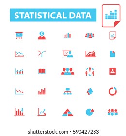 statistical data icons
