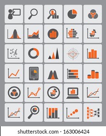 statistical diagrams used for info graphic icons, data presentation, data visualization, website images, information ornaments, and other illustrations