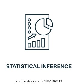 Statistical Inference icon. Simple line element from business intelligence collection. Filled Statistical Inference icon for templates, infographics and more.