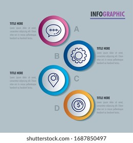 statistical infographic with business icons vector illustration design