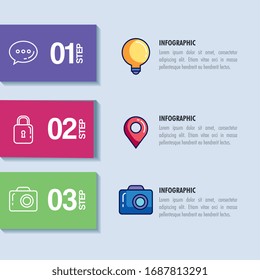 statistical infographic with numbers and icons vector illustration design