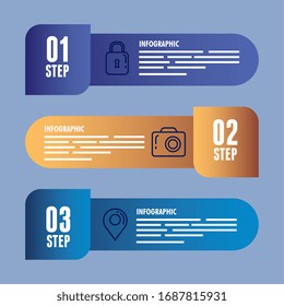 statistical infographic with numbers and icons vector illustration design