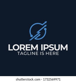 The statistical logo design is blue on a dark background.