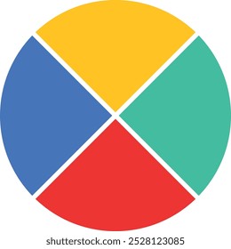 Statistical Pie Chart Icon Set
