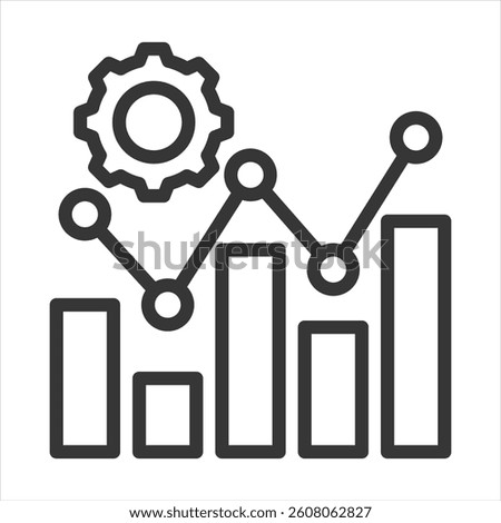 Statistical Process Control Outline Icon Vector Illustration