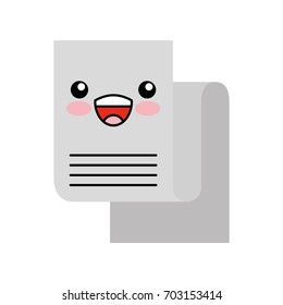 Statistical report kawaii character