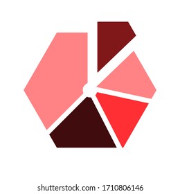 statistical symbol data icons, flat design with isolated white background.
