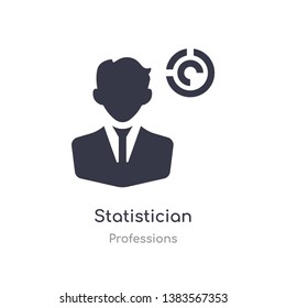 statistician icon. isolated statistician icon vector illustration from professions collection. editable sing symbol can be use for web site and mobile app