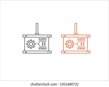 Statistics, accounting vector icons, Charts, presentation and pie chart signs. Analysis, report and business case symbols.