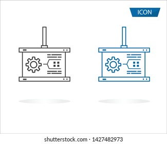 Statistics, accounting vector icons, Charts, presentation and pie chart signs. Analysis, report and business case symbols.