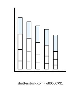 Statistics bars graphic