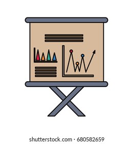 Statistics bars graphic
