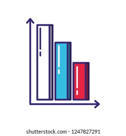 statistics bars infographic icon