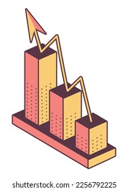 statistics bars infographic information icon