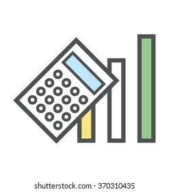 Statistics Bold Icon Illustration