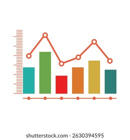 Statistics business stylized logos and element symbol
