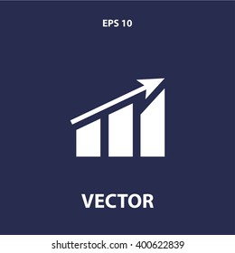 statistics chart icon. vector eps10 icon

