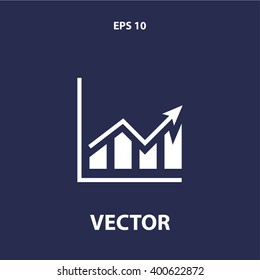 statistics chart icon. vector eps10 icon
