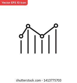 statistics, chart symbol vector icon. Elements for mobile concepts and web apps.