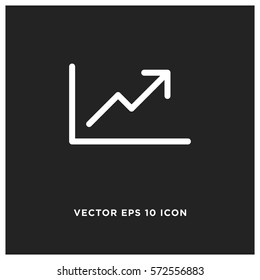 Statistics chart vector icon