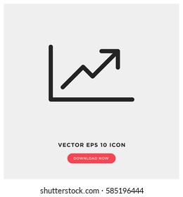 Statistics chart vector icon