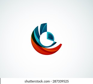 Statistics company logo design. Vector illustration. Economy business icon