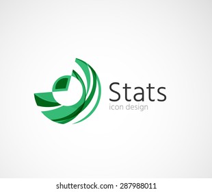 Statistics company logo design. Vector illustration. Economy business icon
