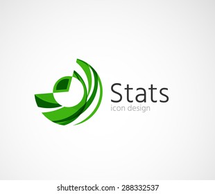 Statistics company logo design. Vector illustration. Economy business icon