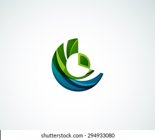 Statistics company logo design. Vector illustration. Economy business icon
