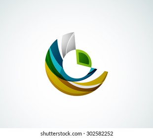 Diseño del logotipo de la empresa de estadística. Ilustración vectorial. Icono de economía comercial