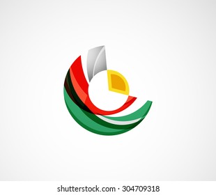 Statistics company logo design. Vector illustration. Economy business icon