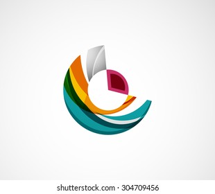 Diseño del logotipo de la empresa de estadística. Ilustración vectorial. Icono de economía comercial