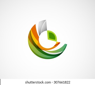 Diseño del logotipo de la empresa de estadística. Ilustración vectorial. Icono de economía comercial