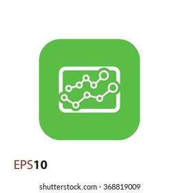 Statistics compare icon for web
