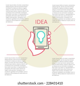 Statistics from concept idea with space for your text and information. modern line style . vector illustration eps 10