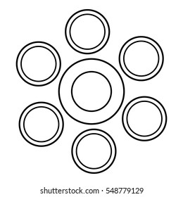 Statistics data icon. Outline illustration of statistics data vector icon for web