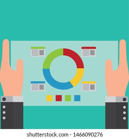 Statistics design, Infographic data information business analytics and visual presentation theme Vector illustration