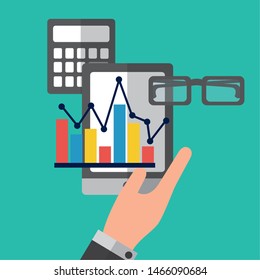 Statistics design, Infographic data information business analytics and visual presentation theme Vector illustration