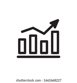 Statistics Diagram Icon In Trendy  Design Vector Eps 10