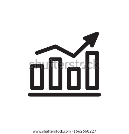 Statistics Diagram Icon In Trendy  Design Vector Eps 10