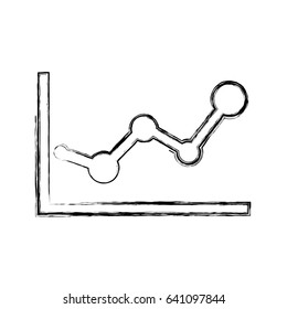 Statistics diagram pictogram