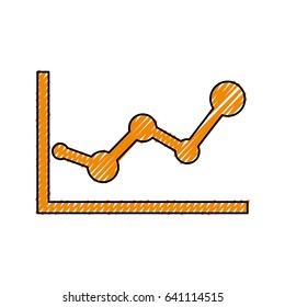 Statistics diagram pictogram