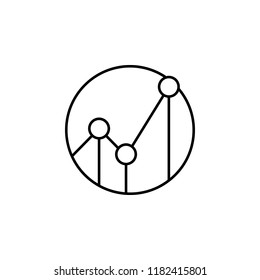 statistics. Element of online shopping icon for mobile concept and web apps. Thin line statistics can be used for web and mobile