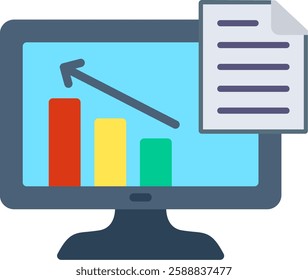 Statistics Flat Illustration Vector Design