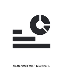 statistics flat vector icon